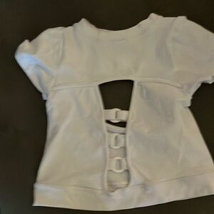 Nylon and 8% spandex. Crop top by “thmodafemonina”. White brand new worn once.